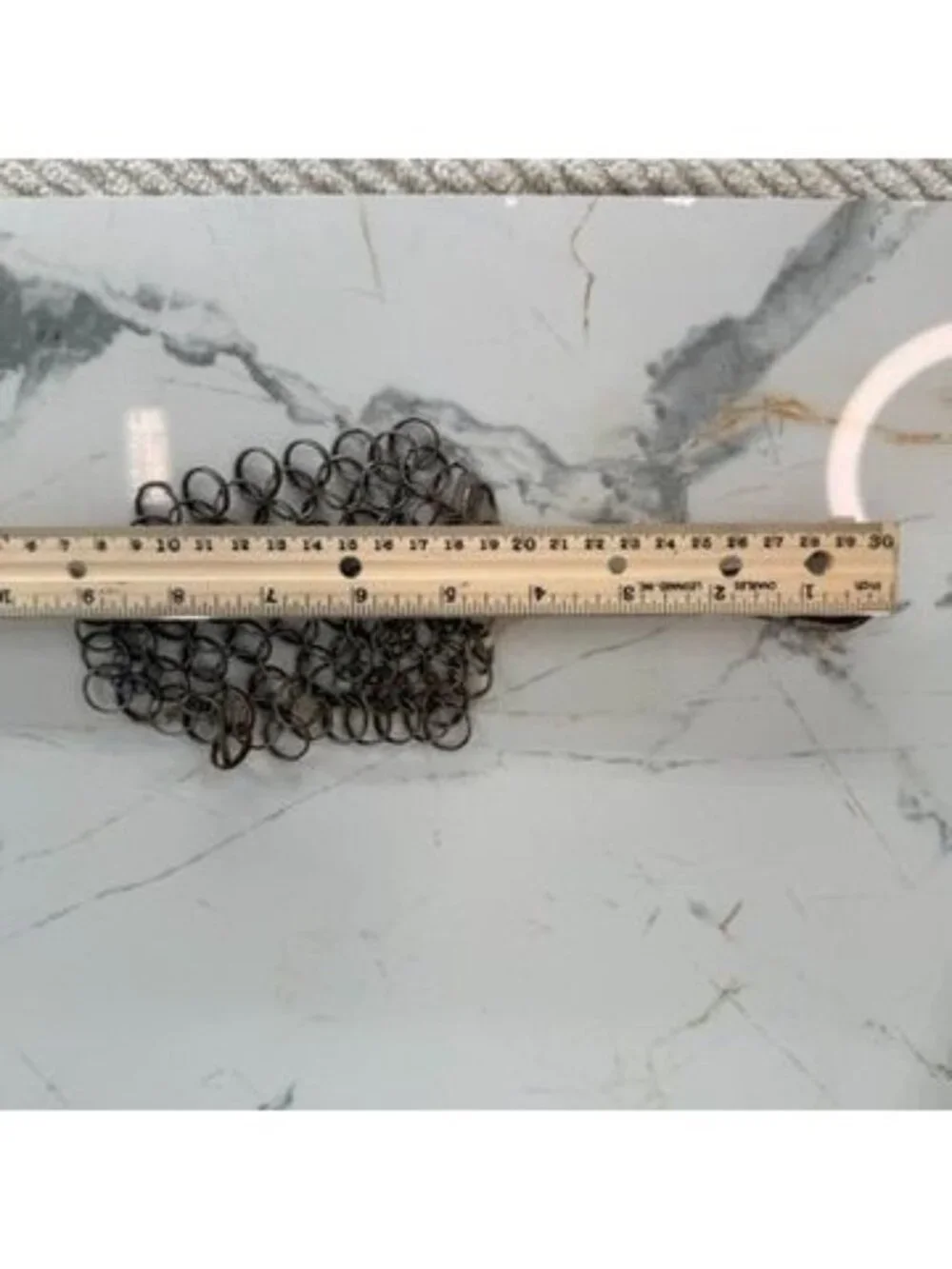 Vintage Antique Chainmail Pot Scrubber & Cast Iron Skillet Cleaner